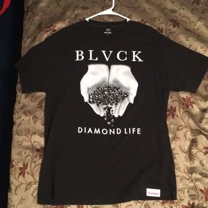 Diamond shirt collab with black label and a large